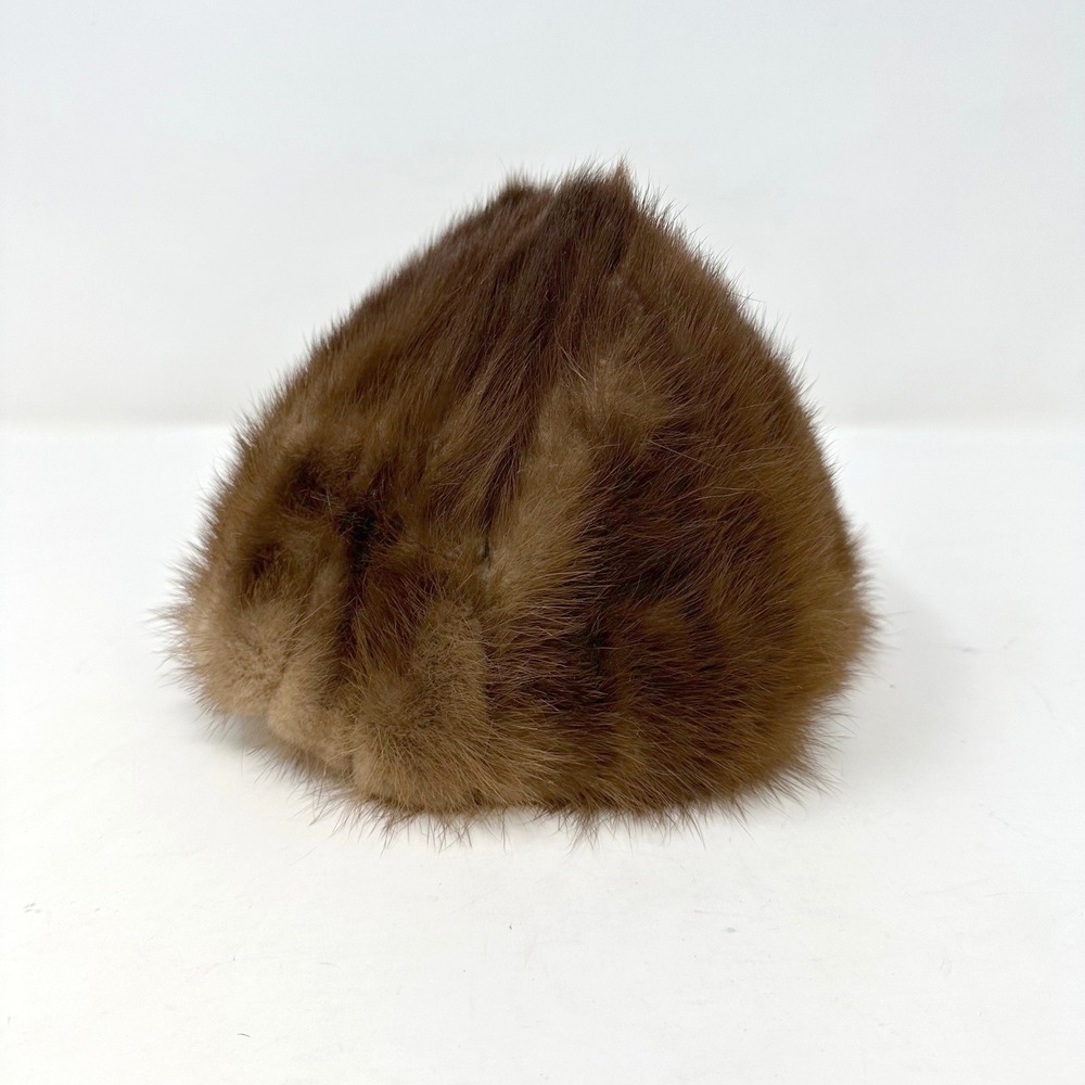 Vintageā Union Made Beaver Fur Scully Hat 8"